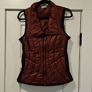 Athleta Quilted Burgundy Vest
